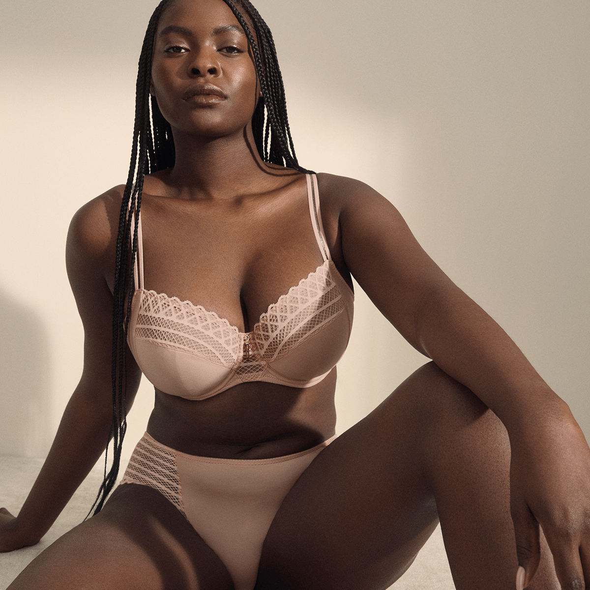 PrimaDonna Twist East End BH med bøjle, lyserød - 0141930 - PWD - Powder Rose
