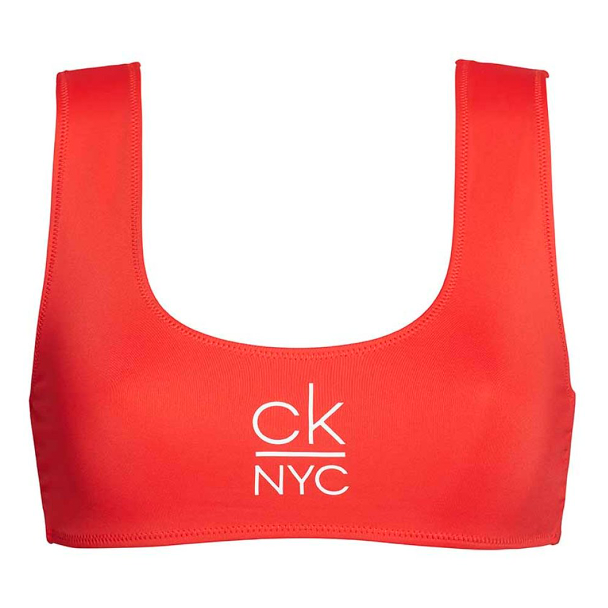 Calvin Klein Bikini Bralette bikini top, rød - 00923 - XBG - High Risk Red