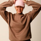 Copenhagen Cartel x Align by Blume sweatshirt, brun - 163228 - HAZEL - Hazel