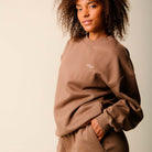 Copenhagen Cartel x Align by Blume sweatshirt, brun - 163228 - HAZEL - Hazel