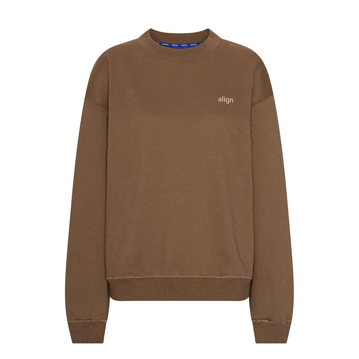 Copenhagen Cartel x Align by Blume sweatshirt, brun - 163228 - HAZEL - Hazel