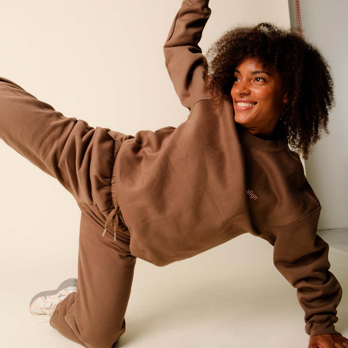 Copenhagen Cartel x Align by Blume sweatpants, brun - 163229 - HAZEL - Hazel