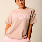 Copenhagen Cartel x Align by Blume t-shirt, brun - 163206 - HAZEL - Hazel