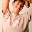 Copenhagen Cartel x Align by Blume t-shirt, brun - 163206 - HAZEL - Hazel