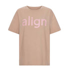 Copenhagen Cartel x Align by Blume t-shirt, brun - 163206 - HAZEL - Hazel