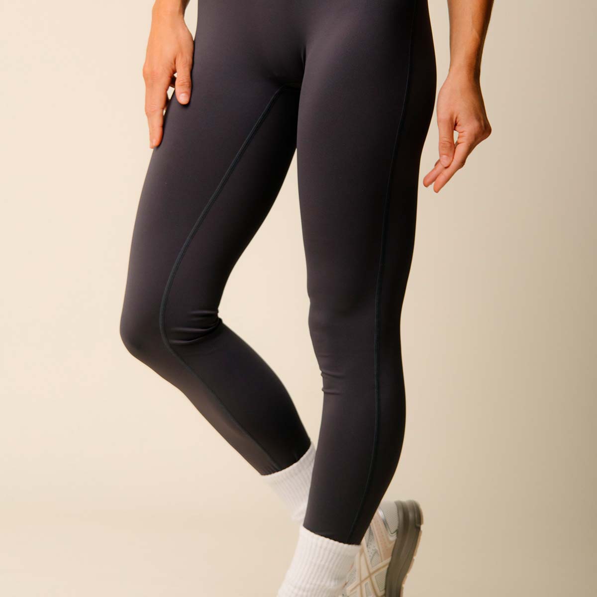 Copenhagen Cartel x Align by Blume sports tights, grå - 163208 - CHARCOAL - Charcoal