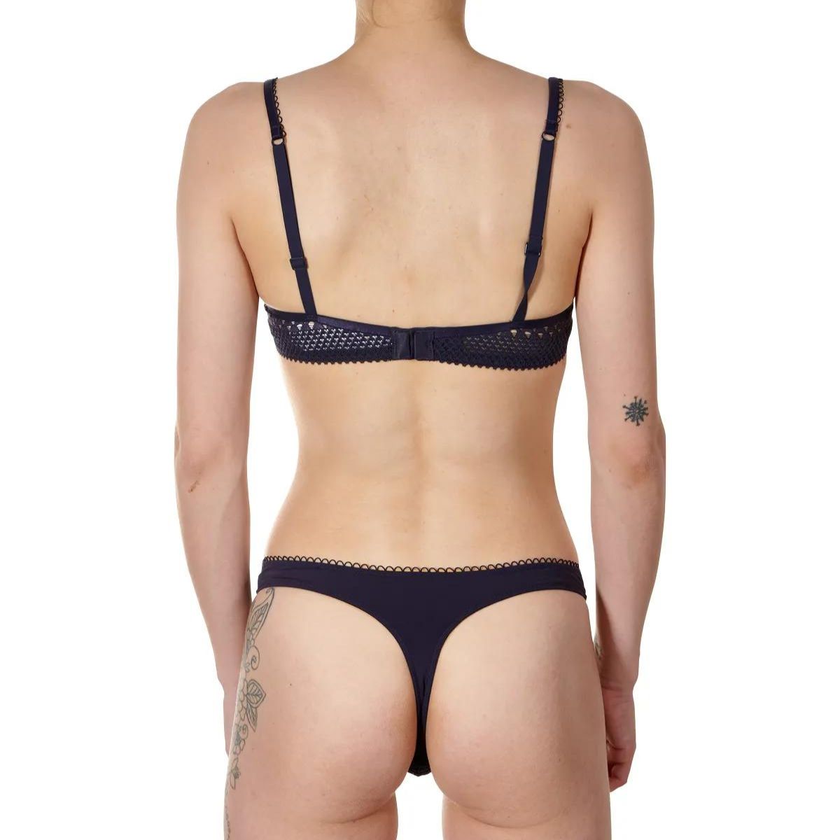 Calvin klein Lightly Lined Demi BH, blå - f5893e - 7TP - Midnight Dragon