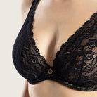 Aubade Roseessence trekant BH, sort - HK12 - NOIR - Black