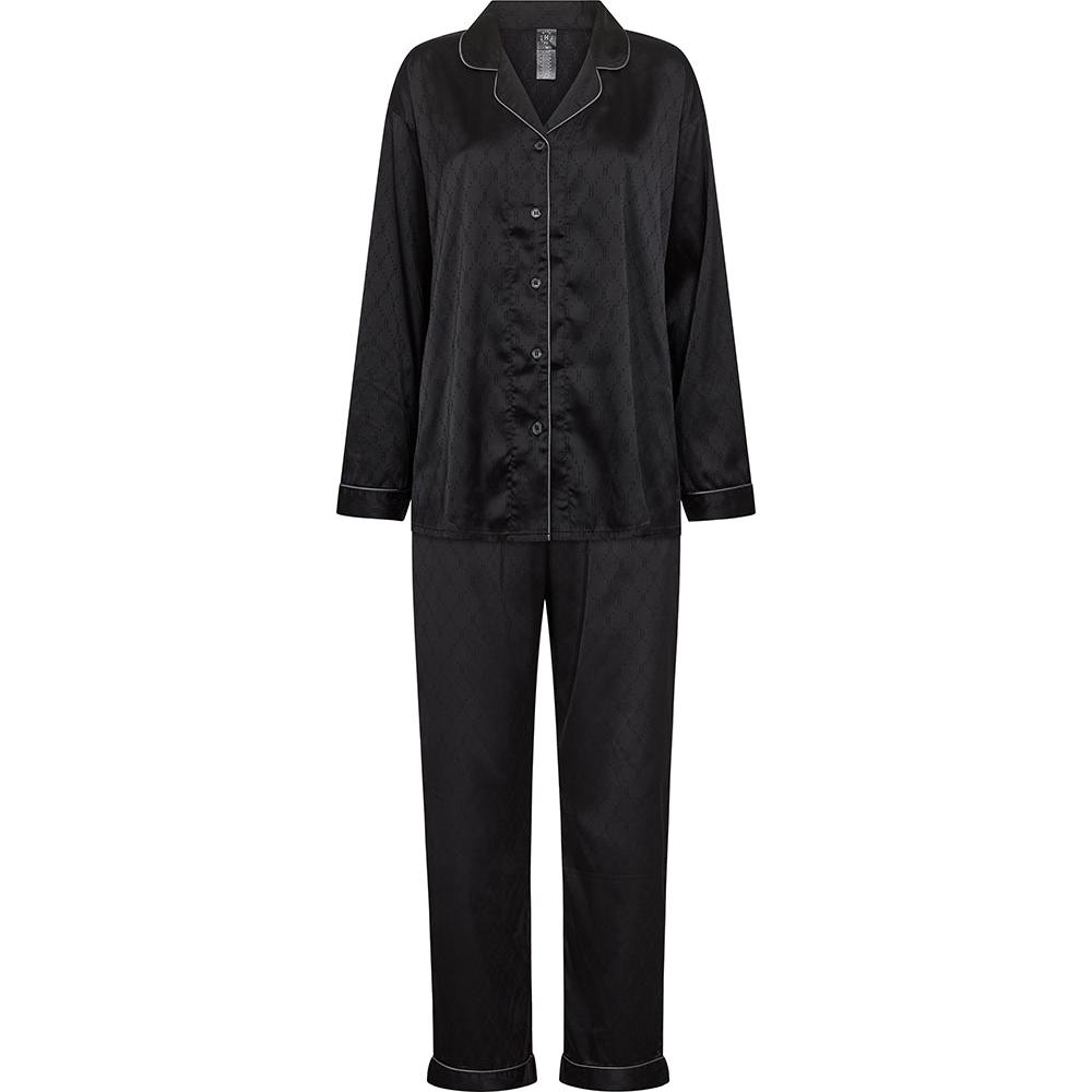 Hype The Detail Satin pyjamas, sort - 3-800-43 - 09 - Black