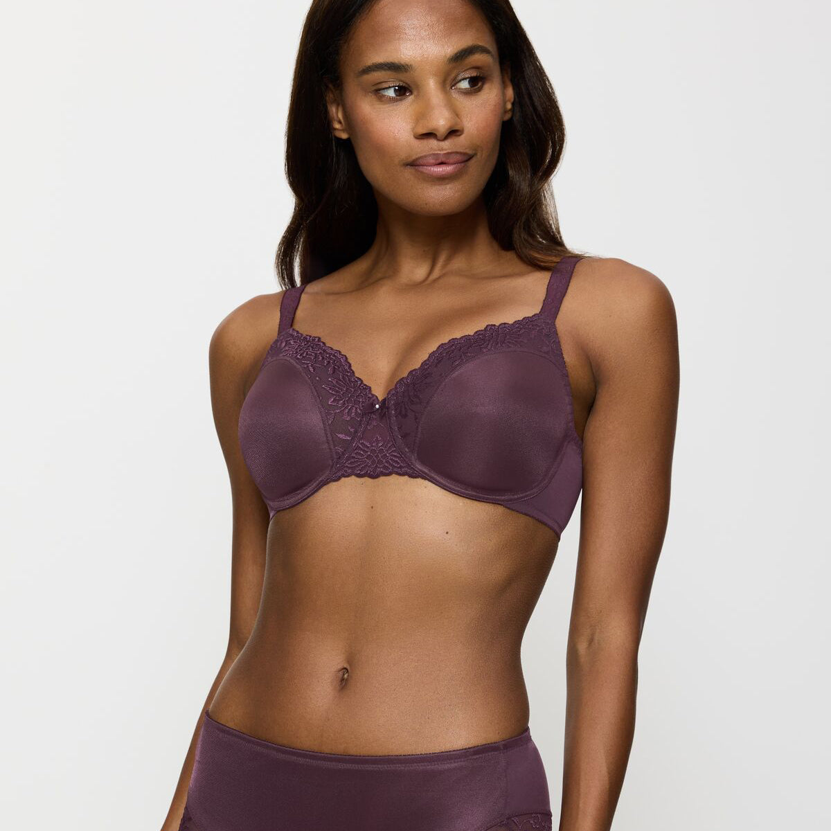 Triumph Ladyform Soft W BH med bøjle, lilla - 10166306 - 00NS - Purple