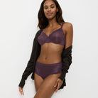 Triumph Ladyform Soft W BH med bøjle, lilla - 10166306 - 00NS - Purple
