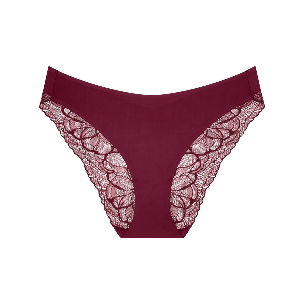 Triumph Body Make-Up Illusion Lace tai trusse, rød - 10219711 - 00EW - Woodrose