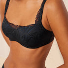 Triumph Body Make-Up Illusion Lace balconette BH, sort - 10219845 - 0004 - Black