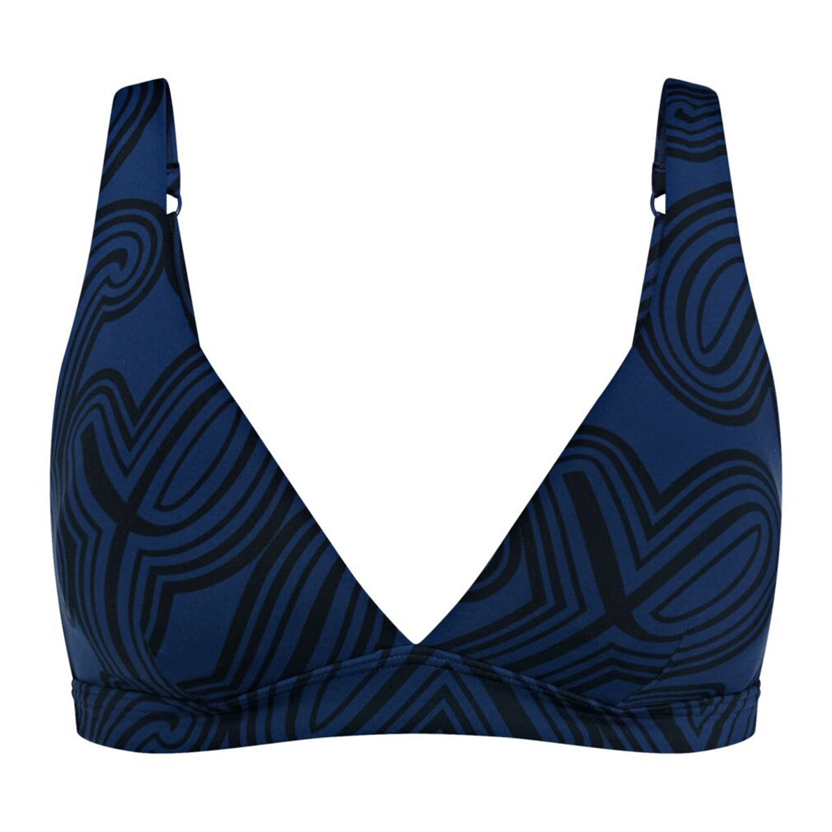 Triumph Flex Smart Summer P Plunge bikini top uden bøjle, multi - 10222175 - M008 - Blue