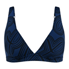 Triumph Flex Smart Summer P Plunge bikini top uden bøjle, multi - 10222175 - M008 - Blue