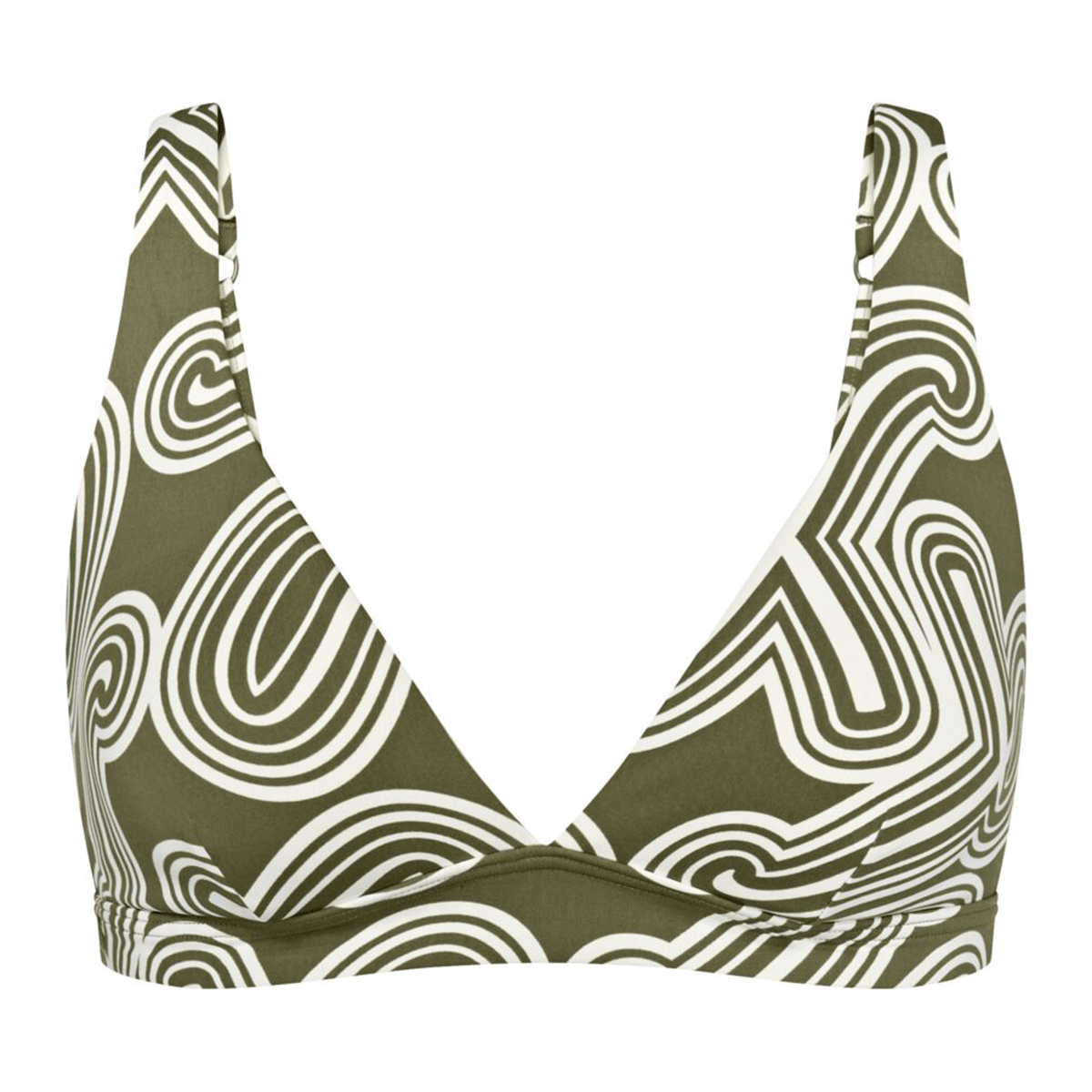 Triumph Flex Smart Summer P Plunge bikini top uden bøjle, multi - 10222175 - M009 - Green - Light Combination