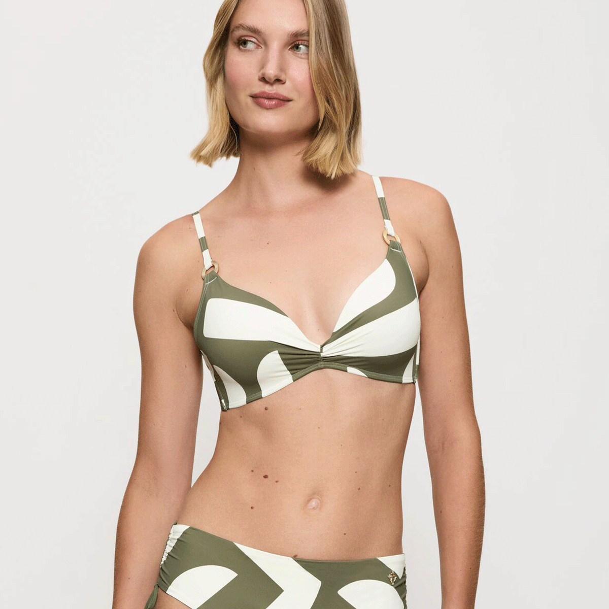 Triumph Summer Allure P 01 bikini top uden bøjle, multi - 10222239 - M009 - Green - Light Combination