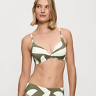 Triumph Summer Allure P 01 bikini top uden bøjle, multi - 10222239 - M009 - Green - Light Combination