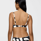 Triumph Summer Allure P 01 bikini top uden bøjle, multi - 10222239 - M016 - White - Dark Combination