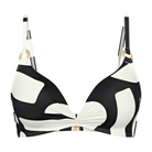 Triumph Summer Allure P 01 bikini top uden bøjle, multi - 10222239 - M016 - White - Dark Combination