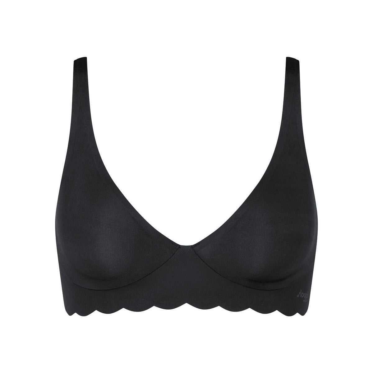 Sloggi Zero Microfibre 2.0 Soft BH uden bøjle, sort - 10214720 - 0004 - Black