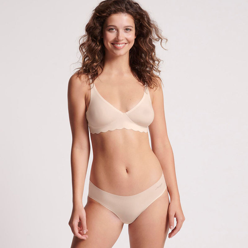 Sloggi Zero Microfibre 2.0 Soft BH uden bøjle, natural - 10214720 - 6308 - Angora