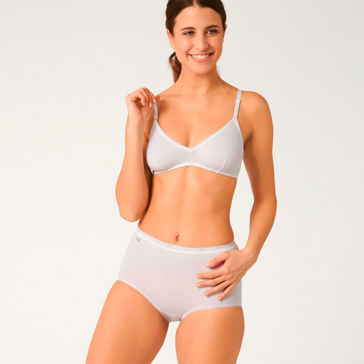 Sloggi Basic+Maxi 3-Pack maxi trusse, hvid - 10007656 - 0003 - White