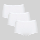 Sloggi Basic+Maxi 3-Pack maxi trusse, hvid - 10007656 - 0003 - White