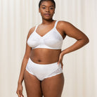 Triumph Doreen + Cotton 01 N BH uden bøjle, hvid - 10004928 - 0003 - White