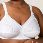 Triumph Doreen + Cotton 01 N BH uden bøjle, hvid - 10004928 - 0003 - White