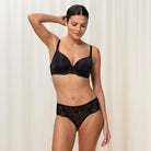 Triumph Amourette Charm WHP01 BH med bøjle, sort - 10198845 - 0004 - Black