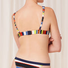 Triumph Mix & Match bikini top uden bøjle, multi - 10214586 - M008 - Blue Dark Combination