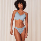 Triumph Lift Smart brazilian trusse, blå - 10215908 - 00MQ - Eggshell Blue