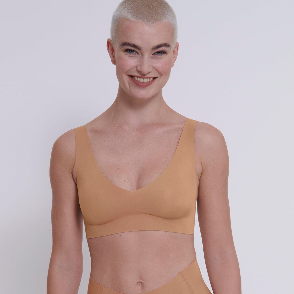Sloggi Zero Feel 2.0 bralette BH, nude - 10217728 - 00CM - Nostalgic Brown