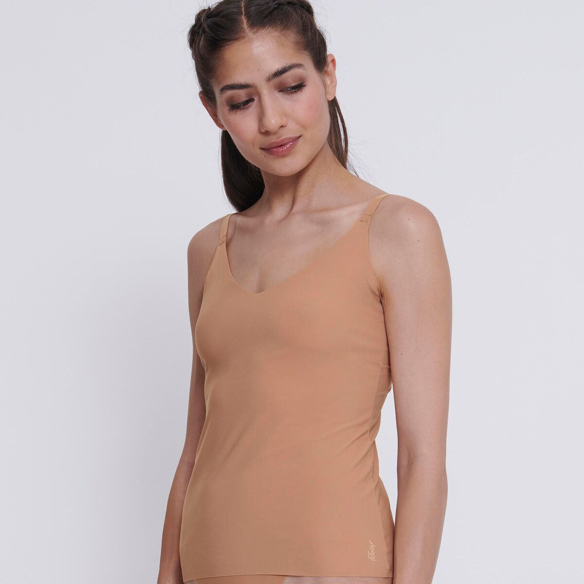 Sloggi Zero Feel 2.0 Spaghetti top, nude - 10217755 - 00CM - Nostalgic Brown