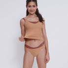 Sloggi Zero Feel 2.0 Spaghetti top, nude - 10217755 - 00CM - Nostalgic Brown