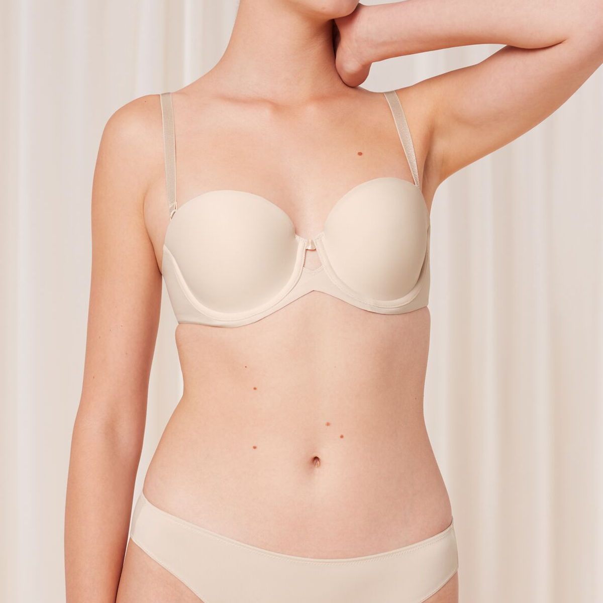 Triumph Pure Micro WDP stropløs BH, beige - 10217872 - 00DL - Cameo Beige