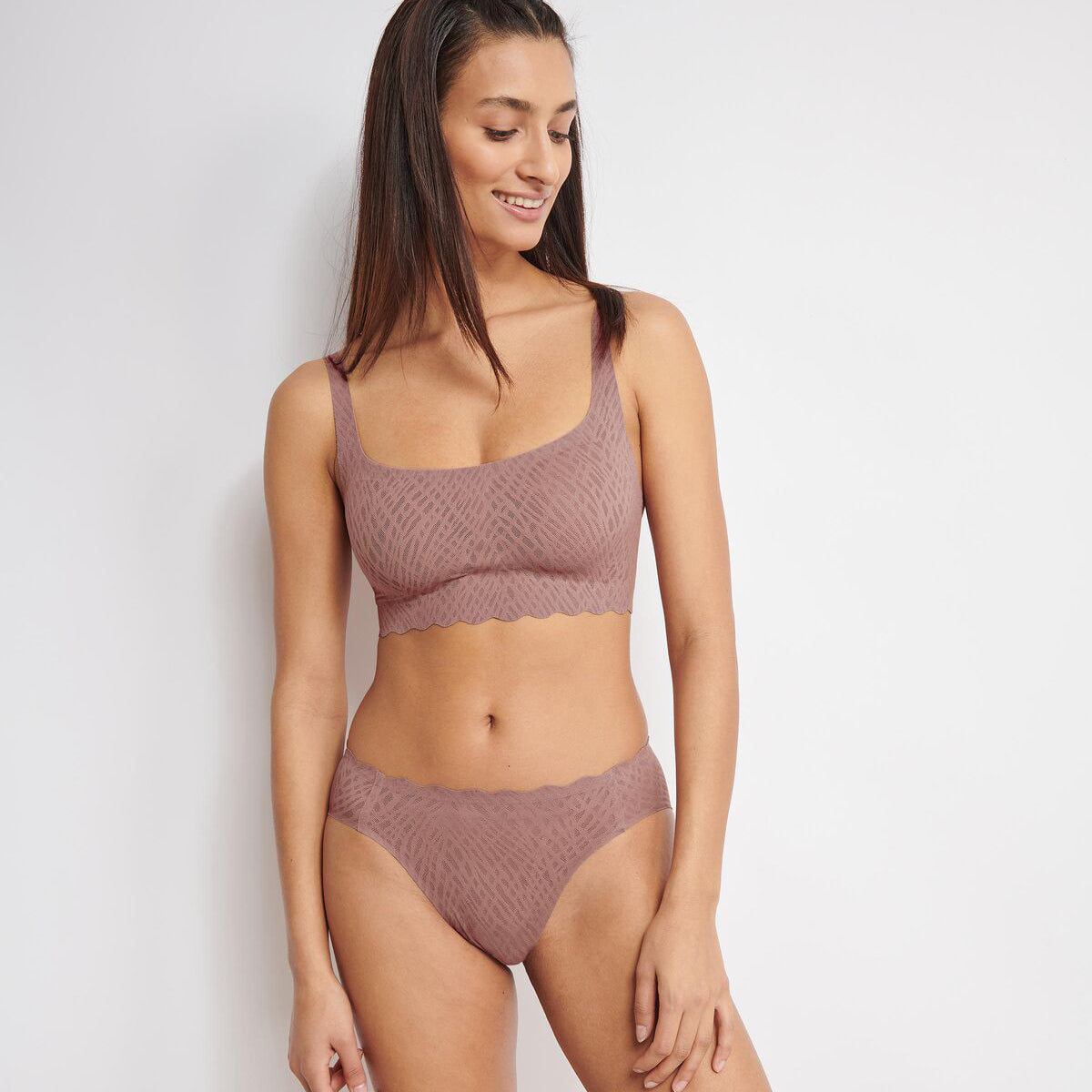 Sloggi Zero Feel Bliss BH top, rosa - 10219678 - 1141 - Cacao