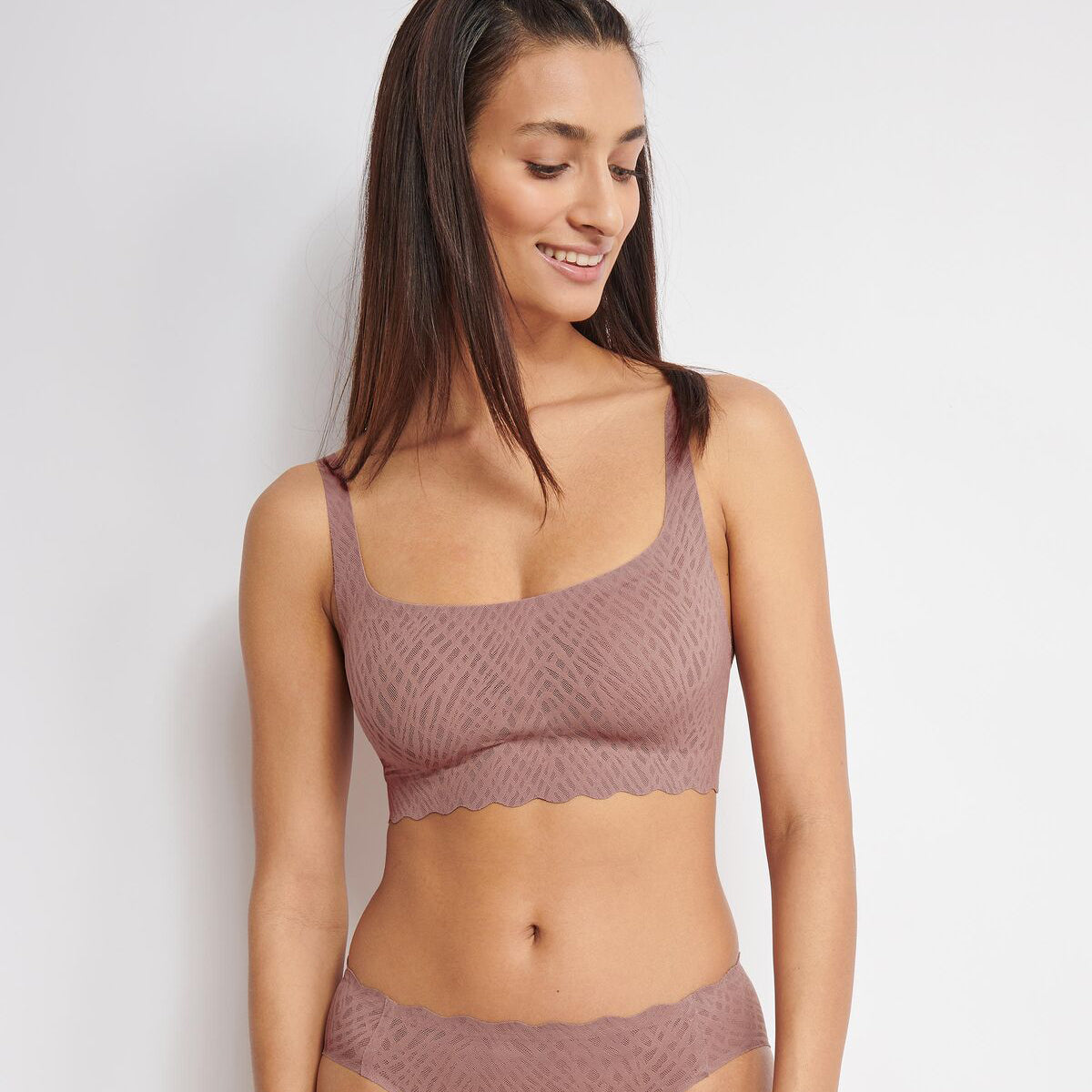 Sloggi Zero Feel Bliss BH top, rosa - 10219678 - 1141 - Cacao