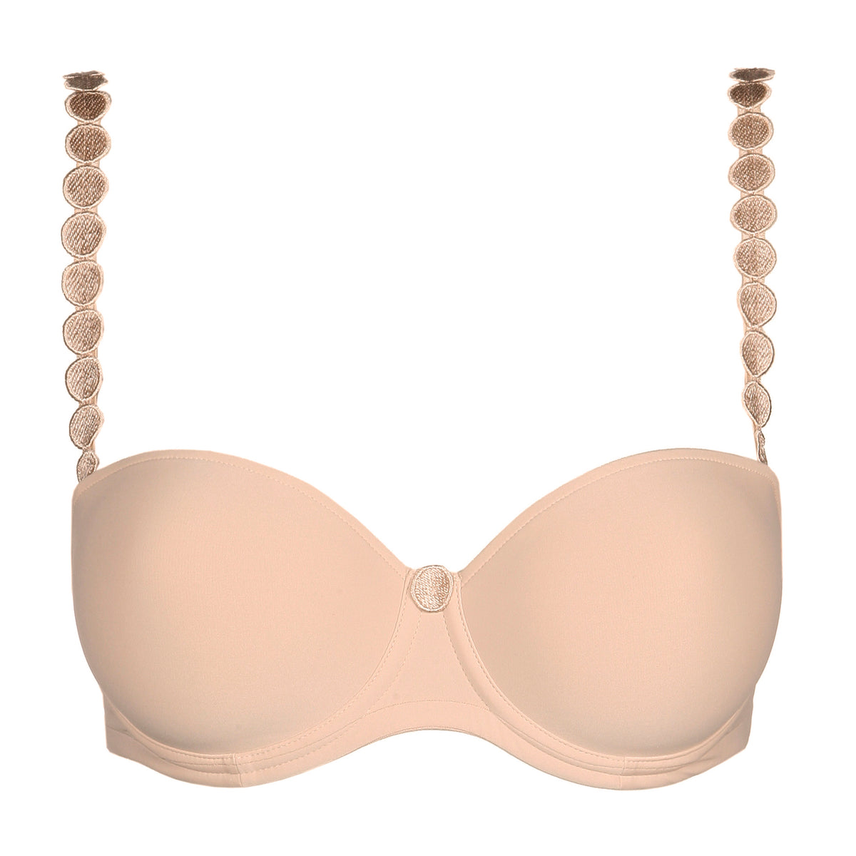 Marie Jo Tom stropløs BH, beige - 0120828 - CAL - Caffe Latte