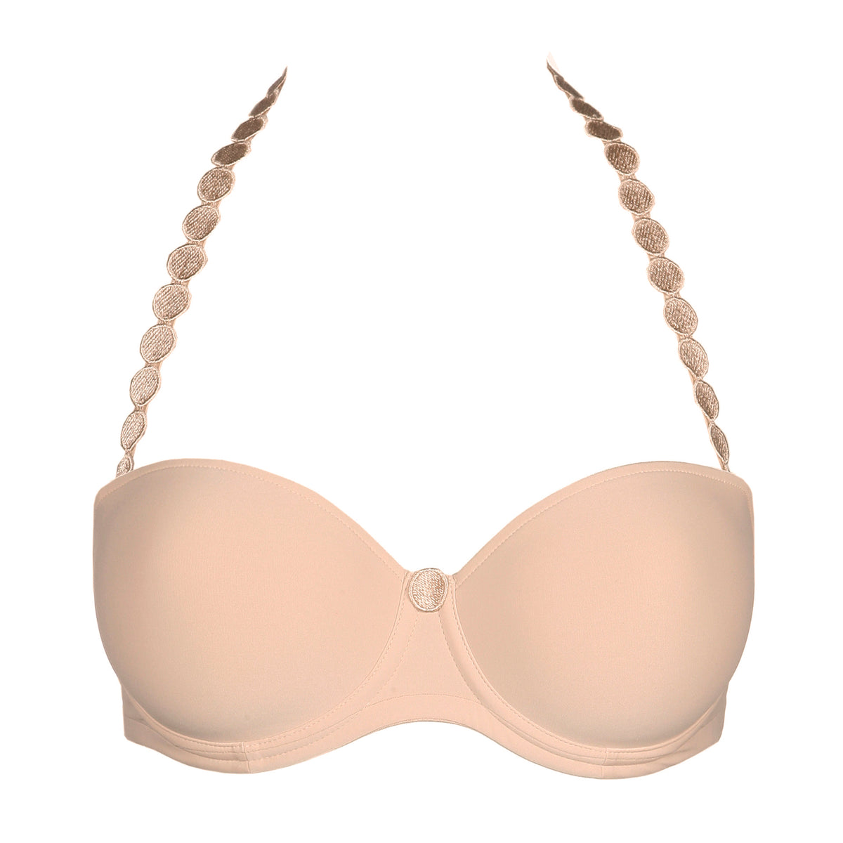 Marie Jo Tom stropløs BH, beige - 0120828 - CAL - Caffe Latte