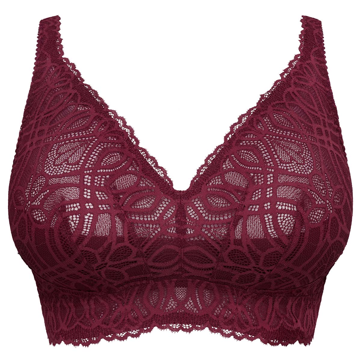 PrimaDonna Salerno bralette BH, bordeaux - 0163536 - EVR - Evening Red