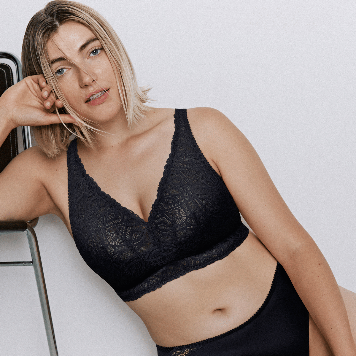 PrimaDonna Salerno bralette BH, blå - 0163536 - MID - Midnight Blue