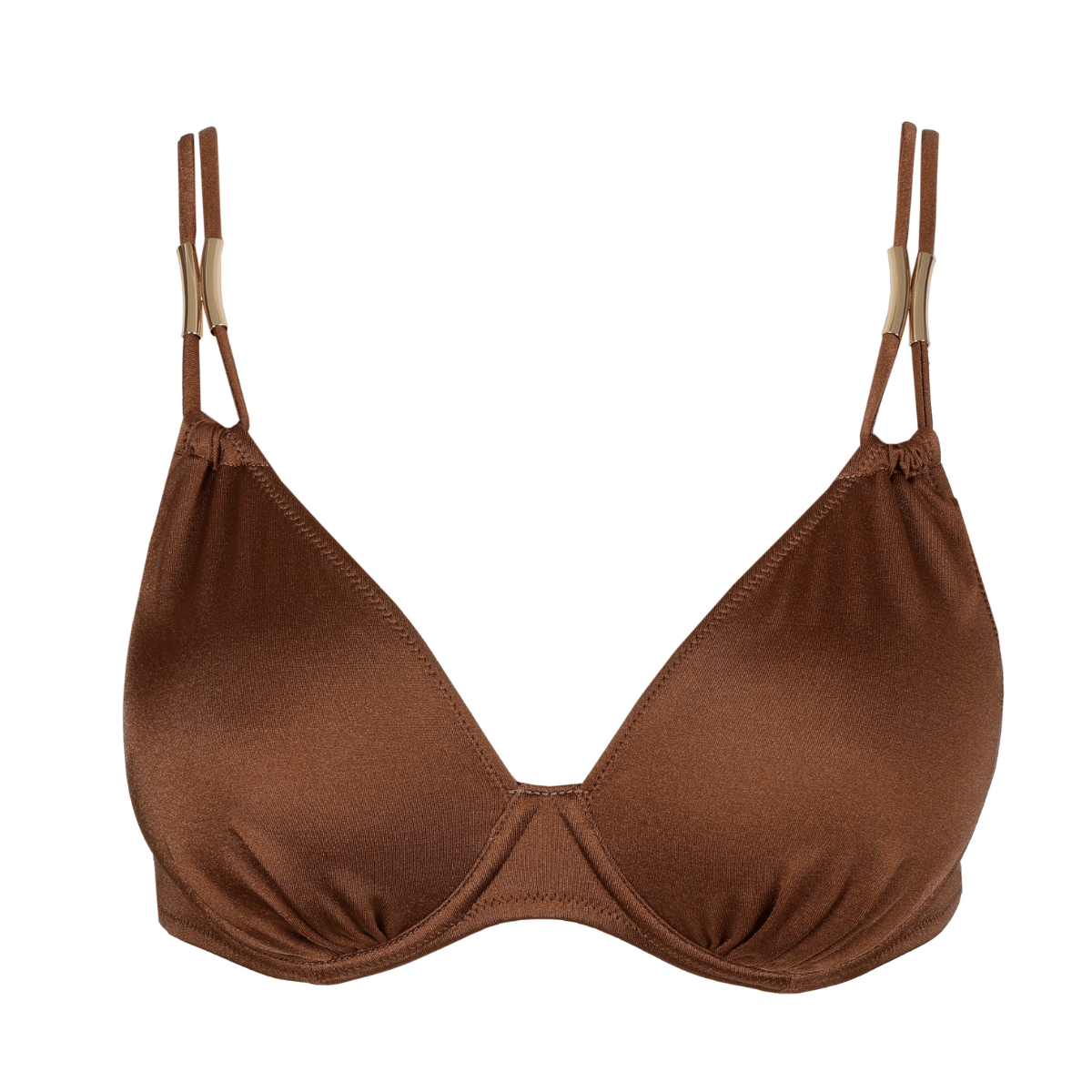 Marie Jo Hello Sunset bikini top med bøjle, brun - 1008816 - SEP - Sepia
