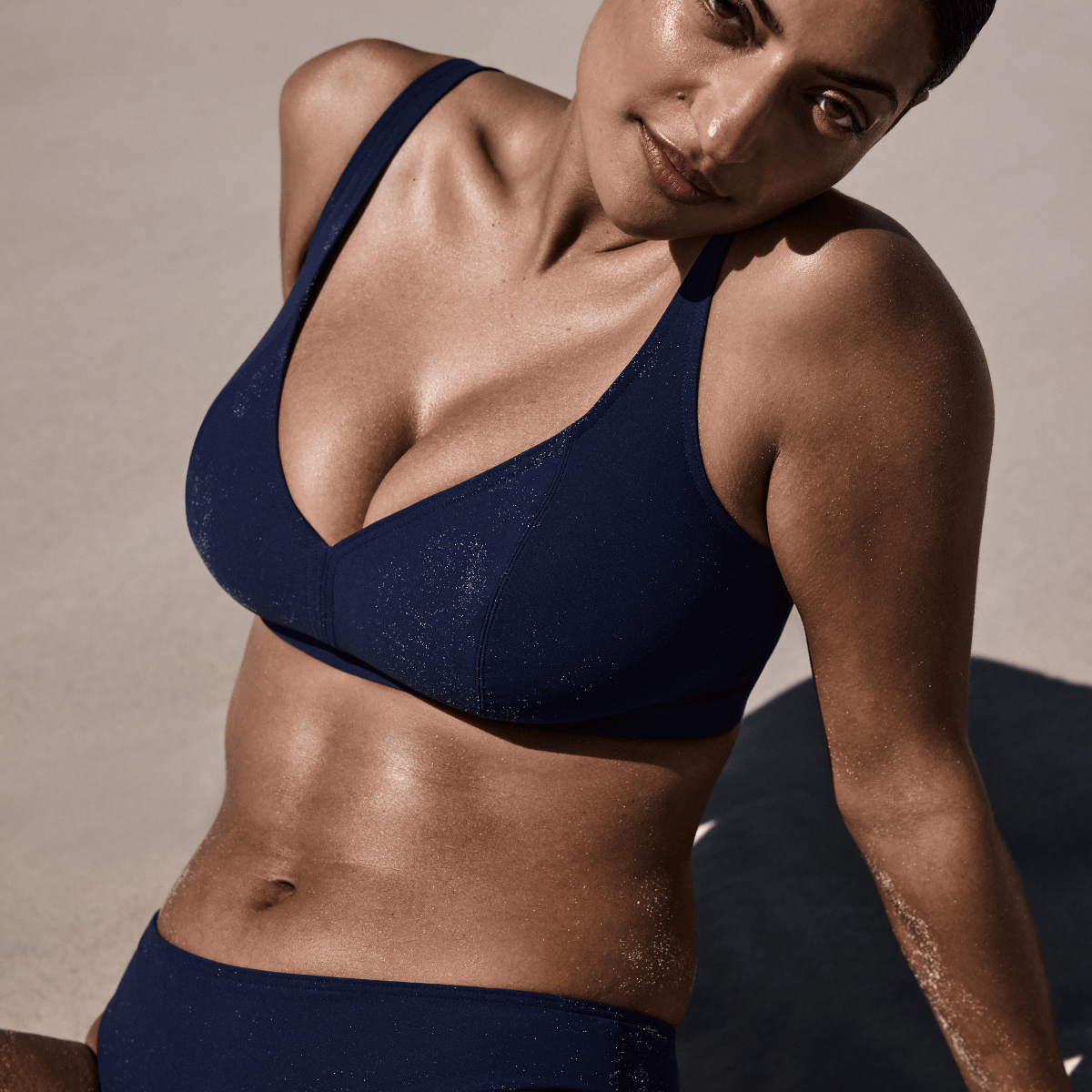 PrimaDonna Aswan bikini top uden bøjle, blå - 4012415 - WBL - Water Blue