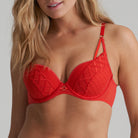 Marie Jo Jhana BH med bøjle, rød - 0102796 - FIR - Fiesta Red