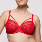 PrimaDonna Sophora BH med bøjle, rød - 0163180-81 - TRR - True Red