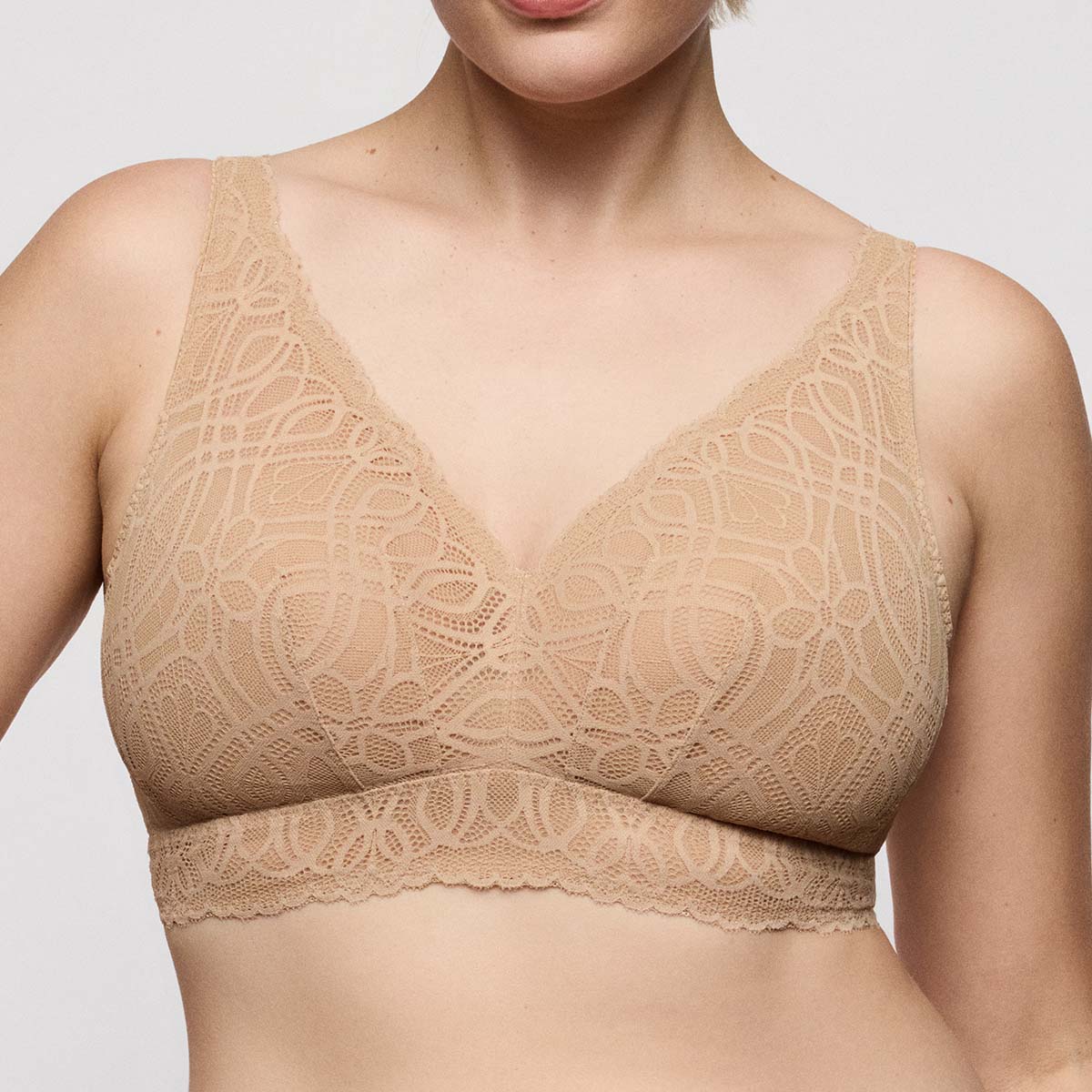PrimaDonna Salerno bralette BH, beige - 0163536 - CGI - Candy Ginger