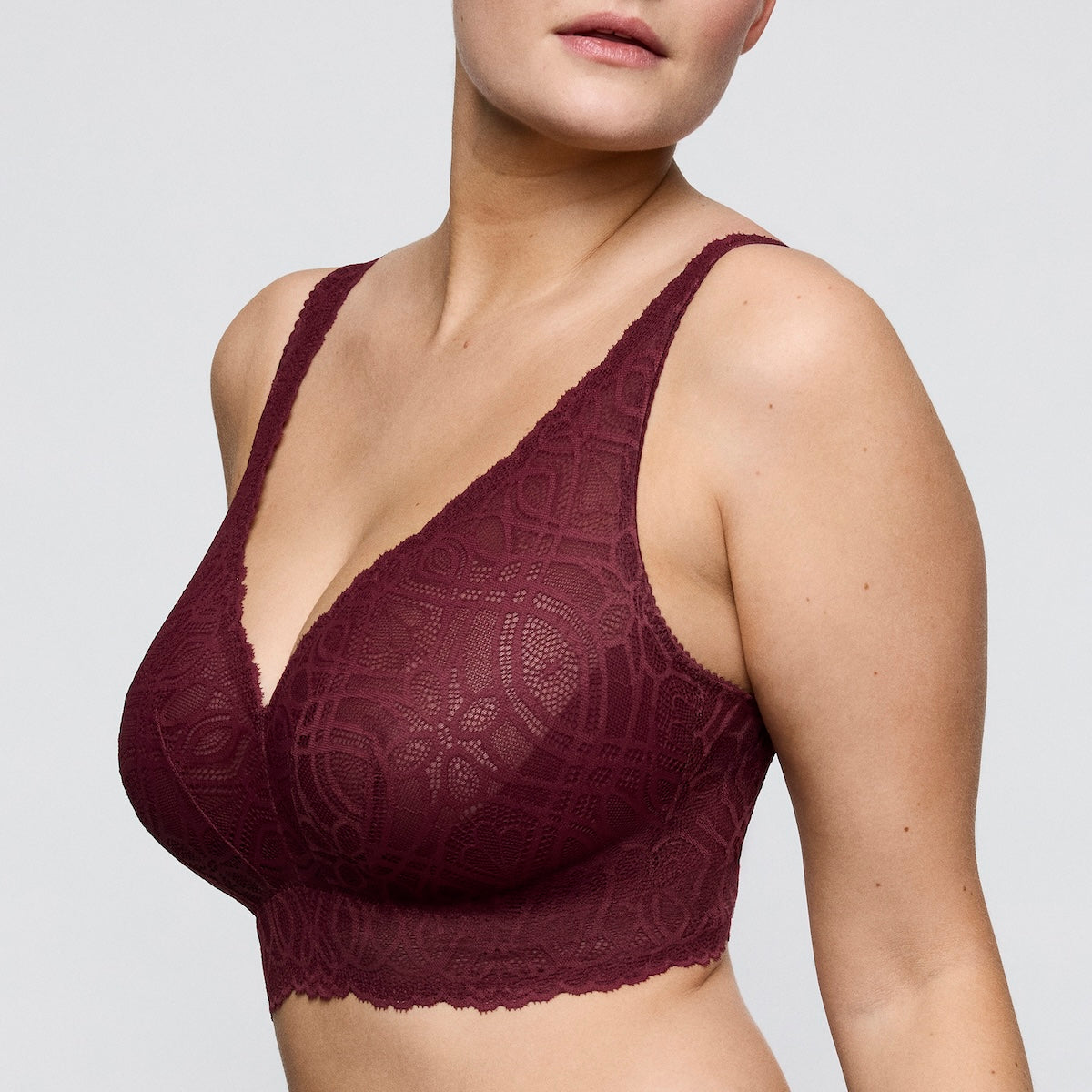 PrimaDonna Salerno bralette BH, bordeaux - 0163536 - EVR - Evening Red