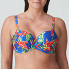 PrimaDonna Latakia bikini top med bøjle, blå - 4011116 - TNF - Tropical Rainforest